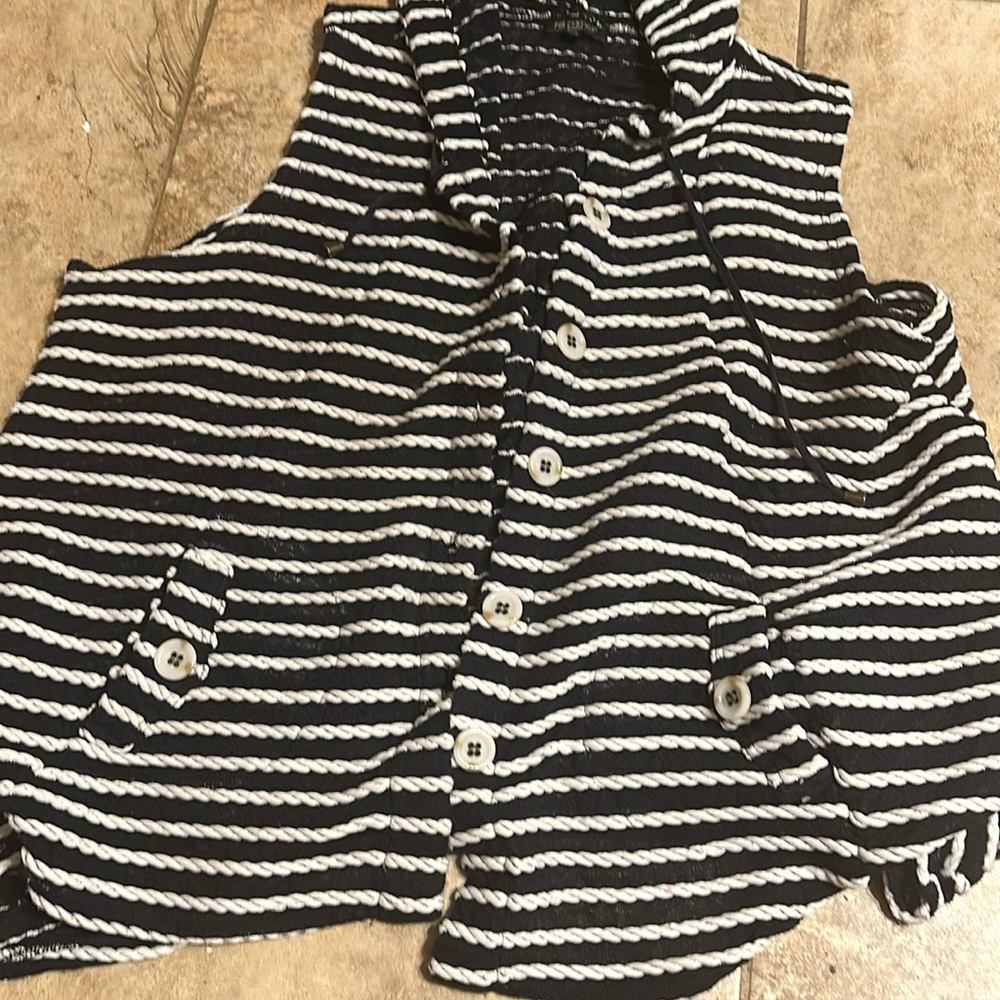 FOR CYNTHIA - NAUTICAL BLUE & WHITE STRIPE SUMMER SAILOR HOODIE